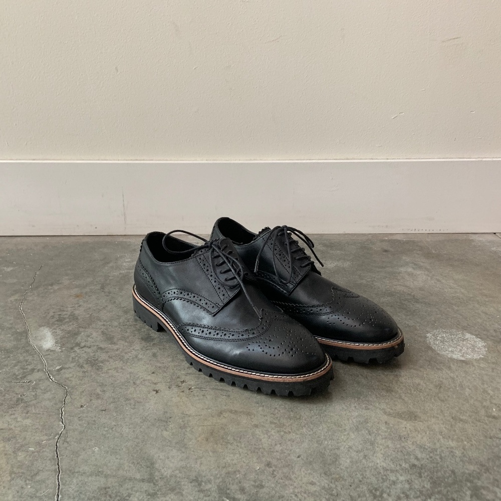 Sold 🛑 5 Centimeter Men’s Black Leather Oxford Shoes